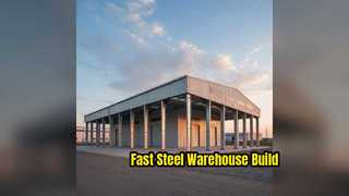 Galvanized Steel Warehouse Structure Fast Build
